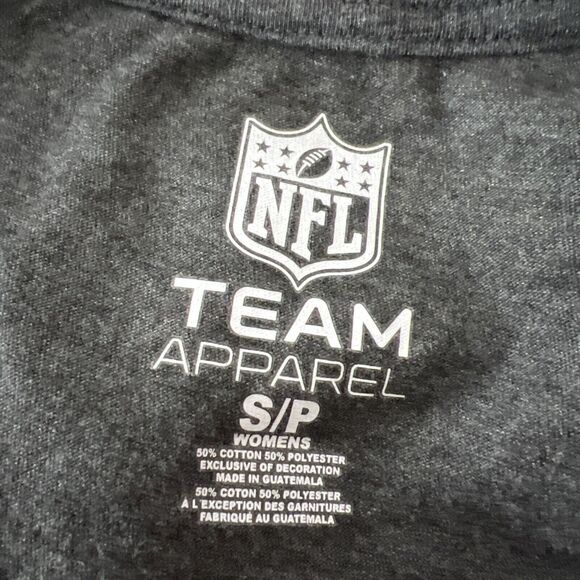 Las Vegas Raiders Shirt Women Small Grey Short Sleeve NFL Football Team Apparel - Picture 6 of 12